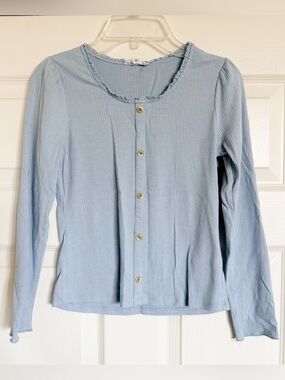 Ten Sixty Sherman Girls Blue Long Sleeve Top